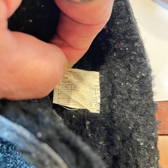 UGG Women's Black Leather & Gray Wool Tall Boots with Buckle Accent 9.5 - Picture 13 of 16